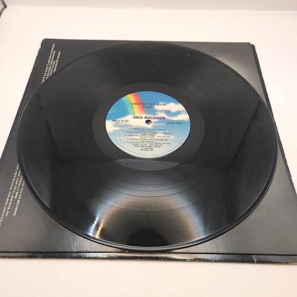 Poco Under the Gun Vinyl Record 1980 - Picture 3 of 6